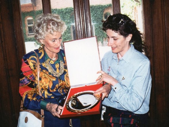 Il Presidente Club Reporter con la Baronessa (Danimarca 1992)